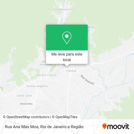 Rua Ana Max Moa mapa