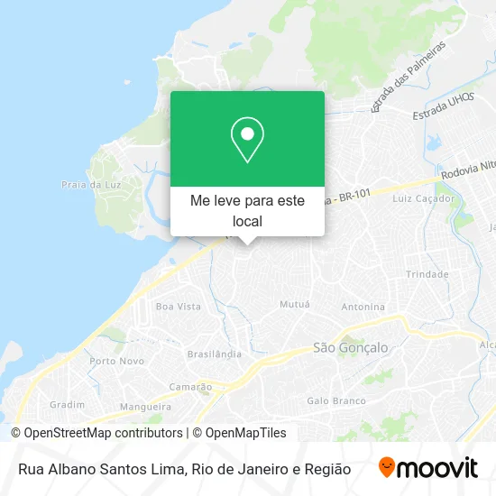 Rua Albano Santos Lima mapa