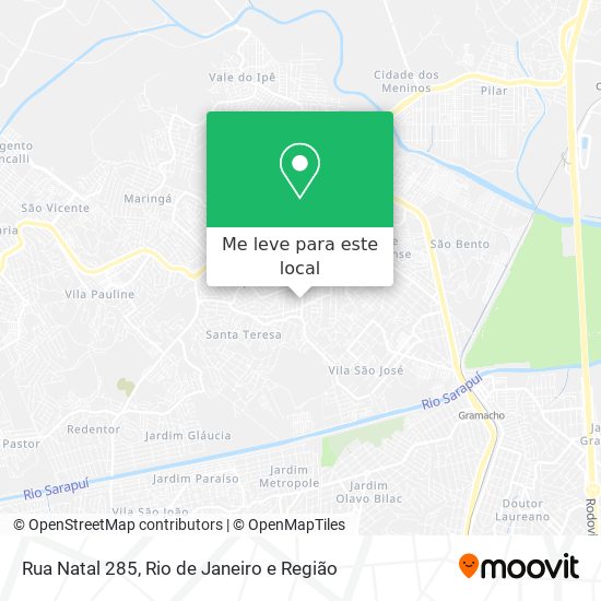 Rua Natal 285 mapa