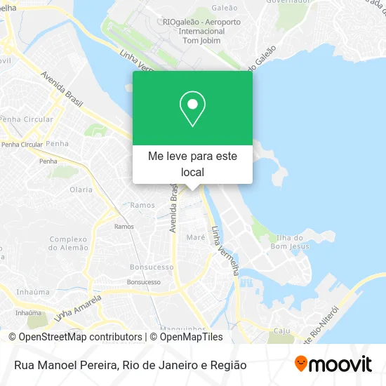 Rua Manoel Pereira mapa