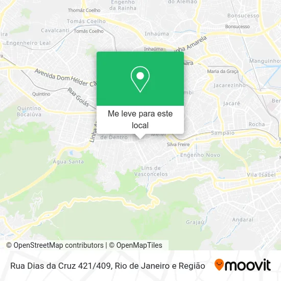 Rua Dias da Cruz 421/409 mapa
