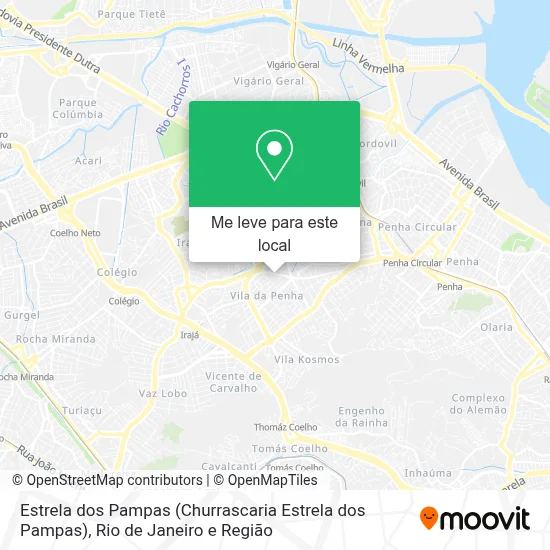 Estrela dos Pampas mapa