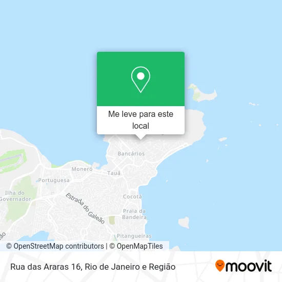 Rua das Araras 16 mapa