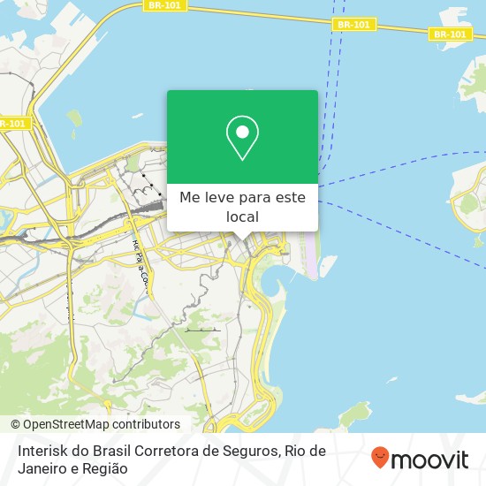 Interisk do Brasil Corretora de Seguros mapa