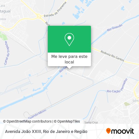 Avenida João XXIII mapa