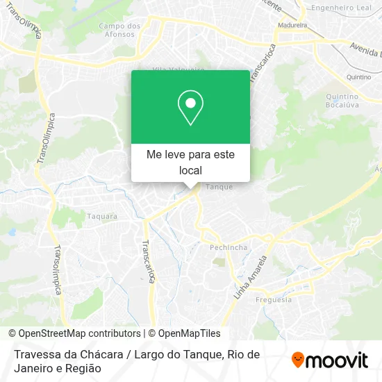 Travessa da Chácara / Largo do Tanque mapa
