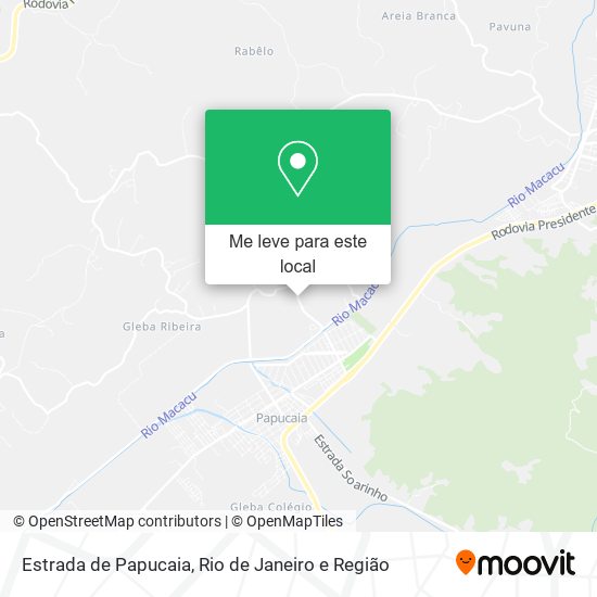 Estrada de Papucaia mapa
