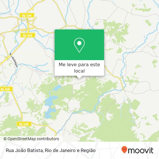 Rua João Batista mapa