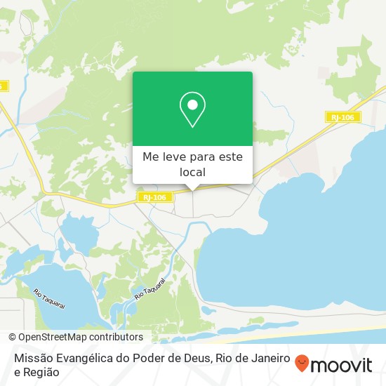 Missão Evangélica do Poder de Deus mapa