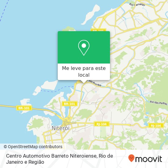 Centro Automotivo Barreto Niteroiense mapa