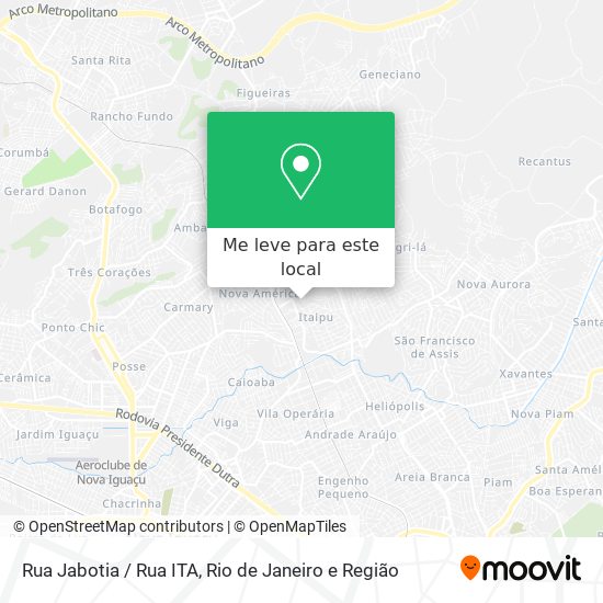 Rua Jabotia / Rua ITA mapa