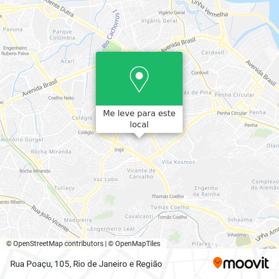 Rua Poaçu, 105 mapa