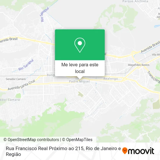 Rua Francisco Real Próximo ao 215 mapa