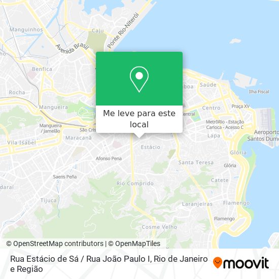 Rua Estácio de Sá / Rua João Paulo I mapa