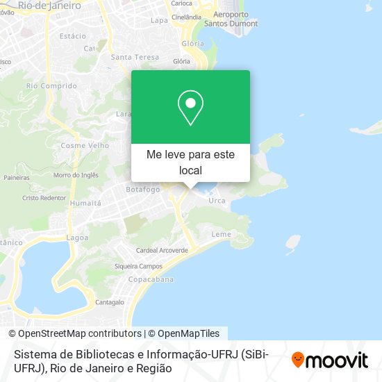 Sistema de Bibliotecas e Informação-UFRJ (SiBi-UFRJ) mapa