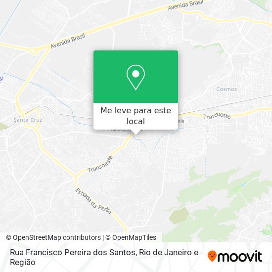 Rua Francisco Pereira dos Santos mapa