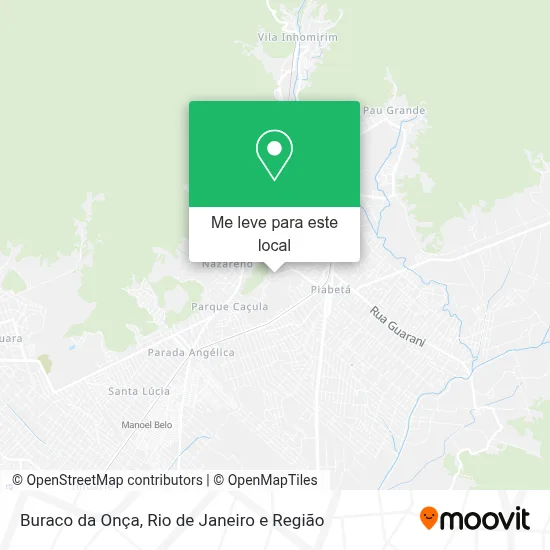 Buraco da Onça mapa