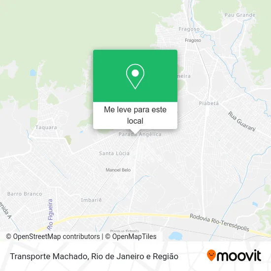 Transporte Machado mapa