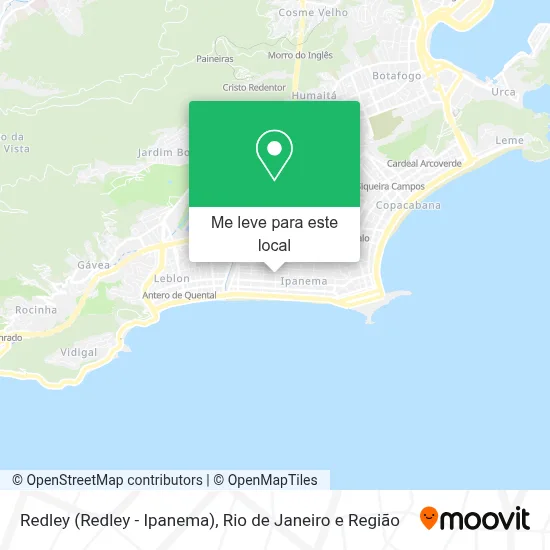 Redley (Redley - Ipanema) mapa
