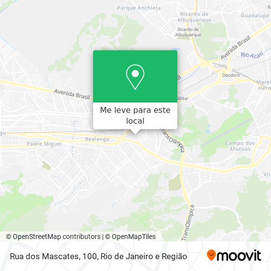 Rua dos Mascates, 100 mapa