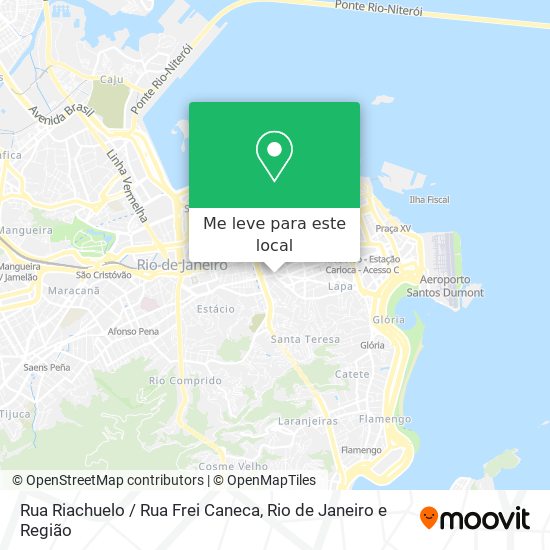 Rua Riachuelo / Rua Frei Caneca mapa