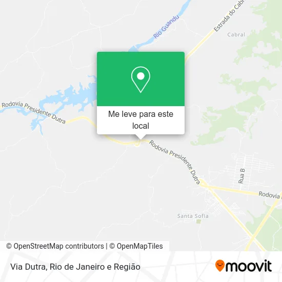 Via Dutra mapa