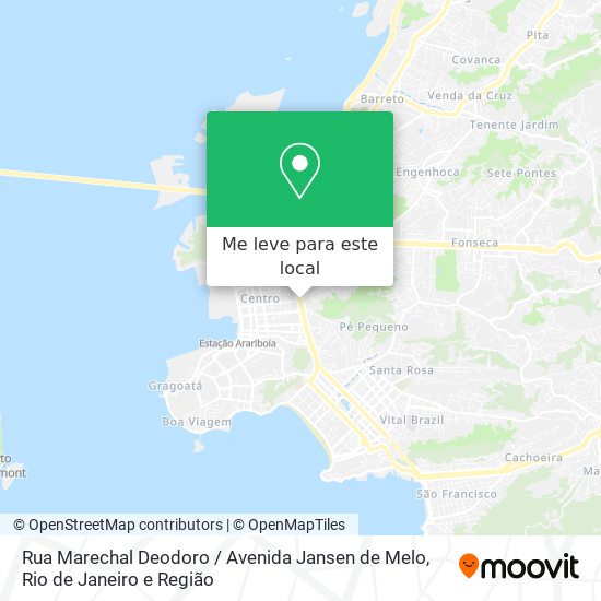 Rua Marechal Deodoro / Avenida Jansen de Melo mapa