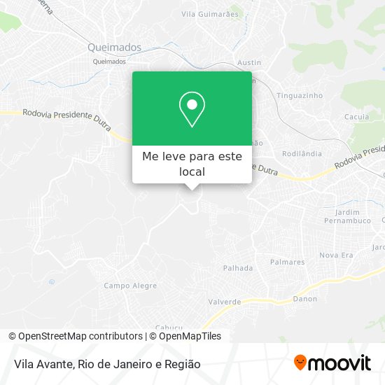 Vila Avante mapa