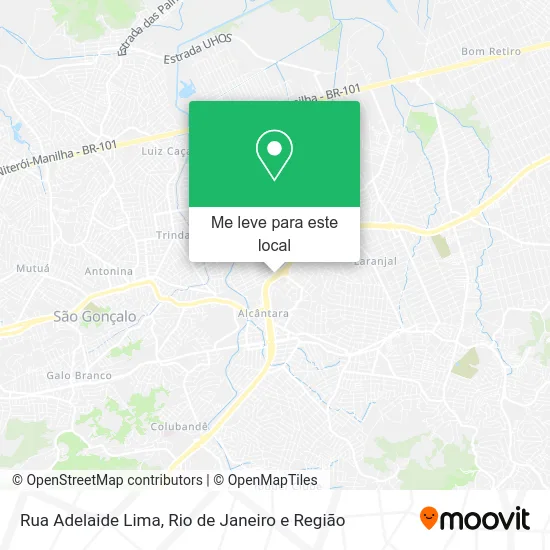 Rua Adelaide Lima mapa