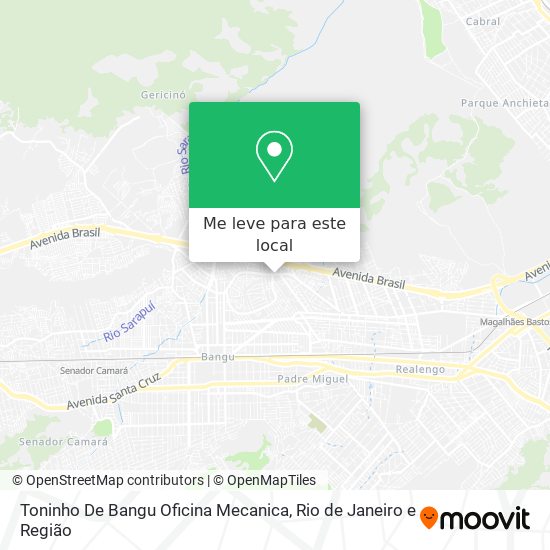 Toninho De Bangu Oficina Mecanica mapa
