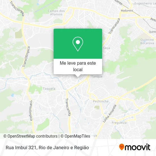 Rua Imbuí 321 mapa