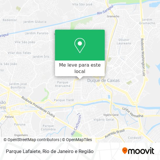 Parque Lafaiete mapa