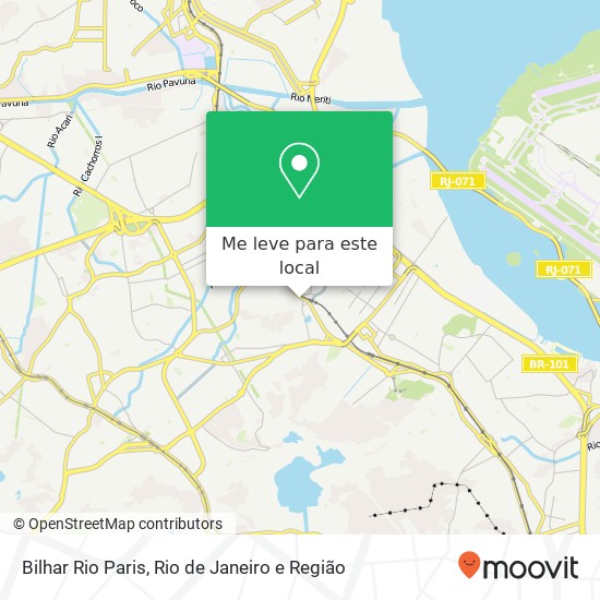 Bilhar Rio Paris mapa