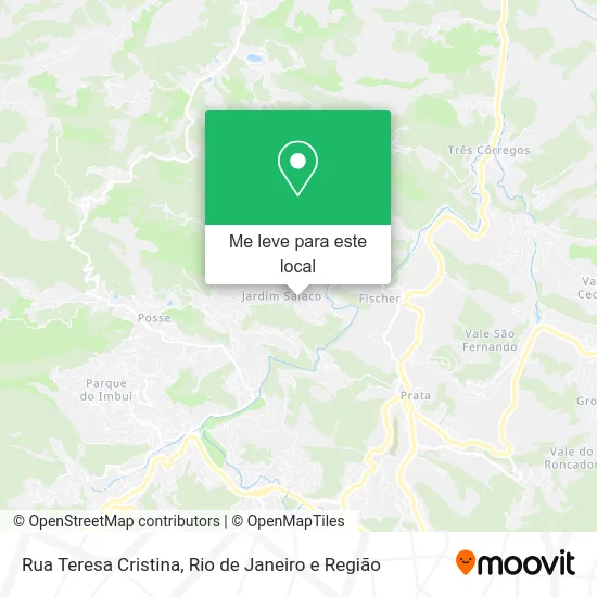 Rua Teresa Cristina mapa