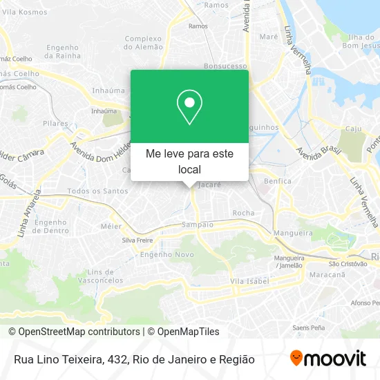 Rua Lino Teixeira, 432 mapa