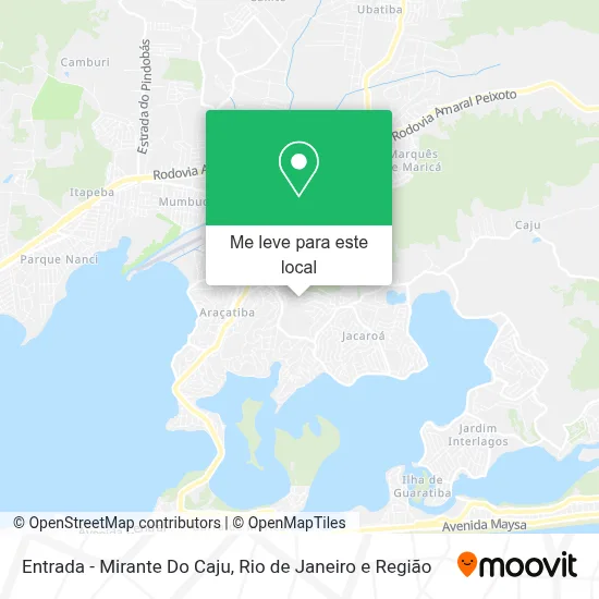 Entrada - Mirante Do Caju mapa