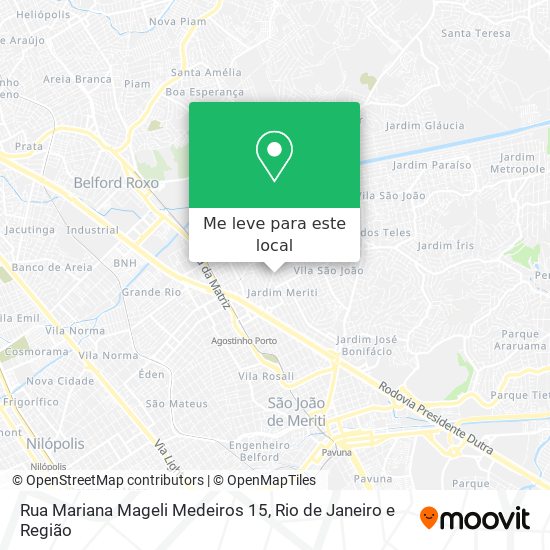 Rua Mariana Mageli Medeiros 15 mapa
