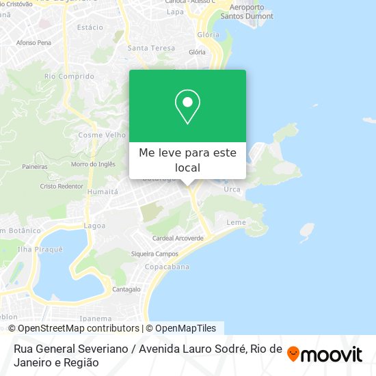Rua General Severiano / Avenida Lauro Sodré mapa