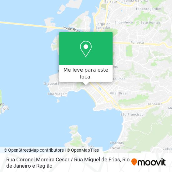 Rua Coronel Moreira César / Rua Miguel de Frias mapa
