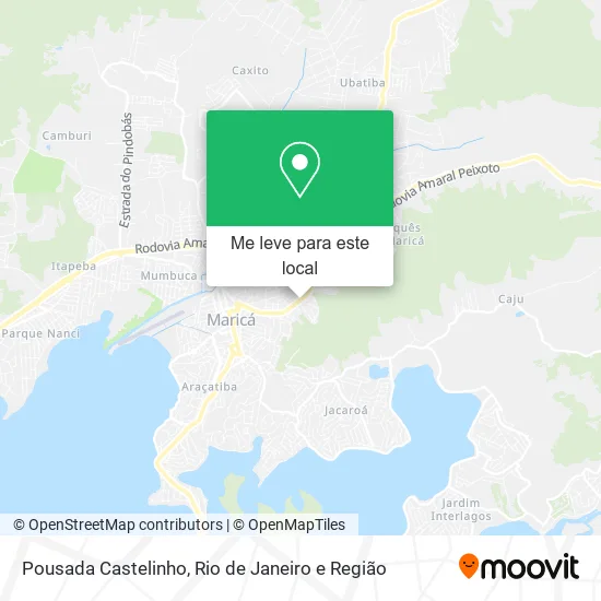 Pousada Castelinho mapa
