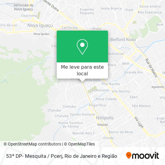 53ª DP- Mesquita / Pcerj mapa