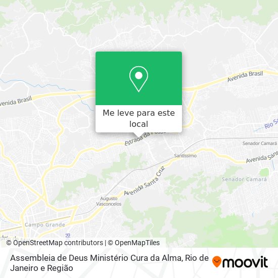 Assembleia de Deus Ministério Cura da Alma mapa