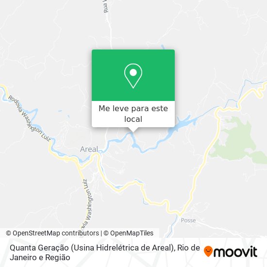Quanta Geração (Usina Hidrelétrica de Areal) mapa