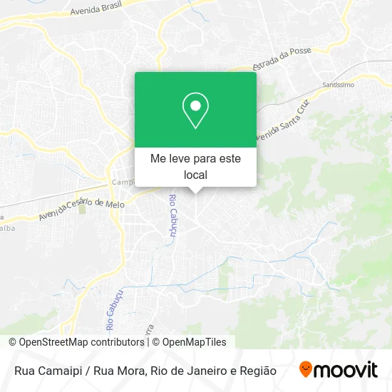 Rua Camaipi / Rua Mora mapa