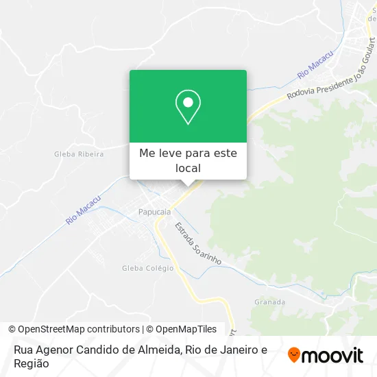 Rua Agenor Candido de Almeida mapa