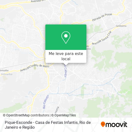 Pique-Esconde - Casa de Festas Infantis mapa