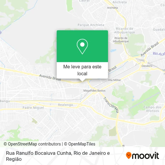 Rua Ranulfo Bocaiuva Cunha mapa