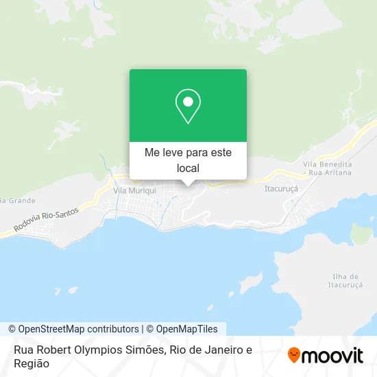 Rua Robert Olympios Simões mapa