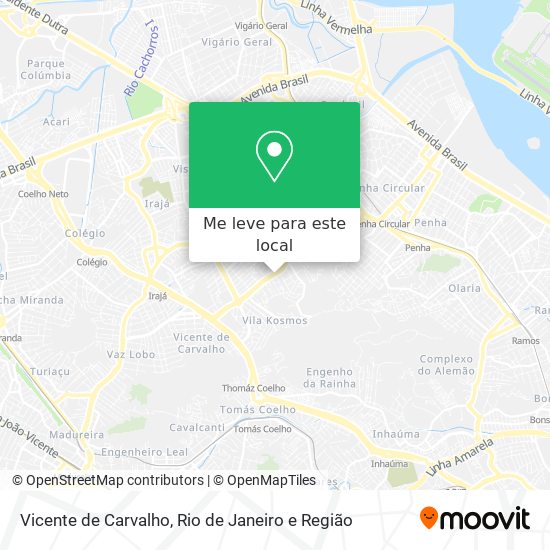 Vicente de Carvalho mapa
