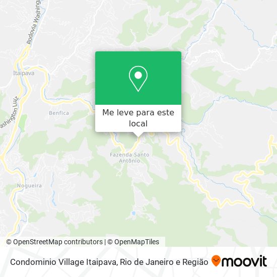 Condominio Village Itaipava mapa